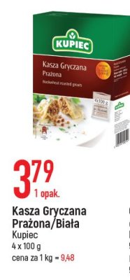 Kasza gryczana biała Kupiec promocja