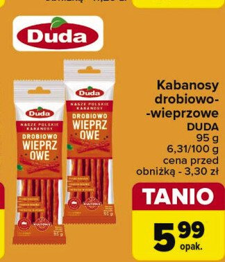 Kabanosy drobiowo-wieprzowe Silesia duda specialite nasze polskie! promocja