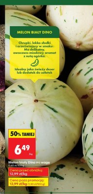 Melon biały Dino promocja w Biedronka