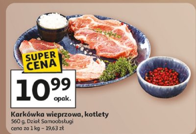Karkówka wieprzowa, kotlety Dział Samoobsługi promocja w Auchan
