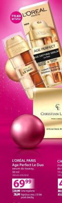 Serum do twarzy L'ORÉAL PARIS Age Perfect Le Duo promocja w Hebe