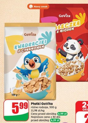 Płatki GoVita różne rodzaje promocja w Dino