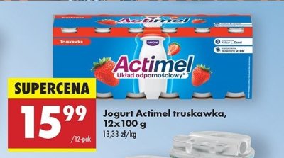 Jogurt Actimel truskawkowy promocja
