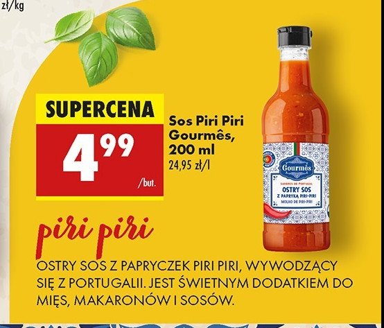 Sos piri piri Gourmes promocja w Biedronka