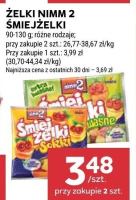 Żelki Nimm 2 Śmiejżelki różne rodzaje promocja w Stokrotka