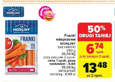 Franki wieprzowe Morliny promocja