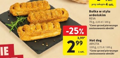 Hot dog ARYZTA promocja w Intermarche