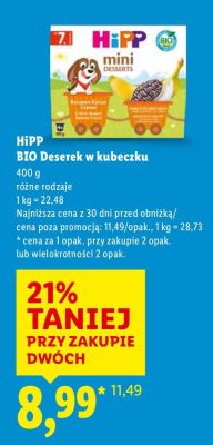 Deserek w kubeczku BIO promocja w Lidl