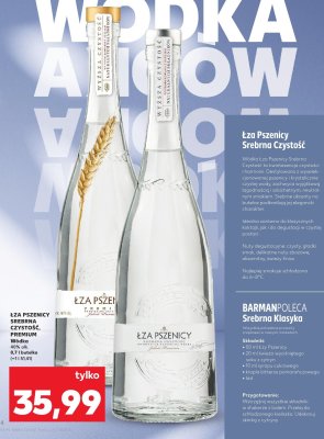 Wódka Łza Pszenicy Srebrna Czystość Premium 0,7l promocja w Kaufland