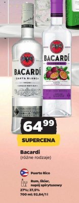 Rum Bacardi Carta Blanca promocja w Netto