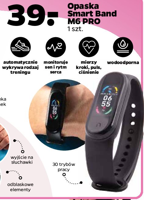 Opaska smart band m6 pro promocja