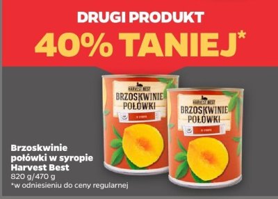 Brzoskwinie połówki w syropie DRUGIE -40% promocja w Netto