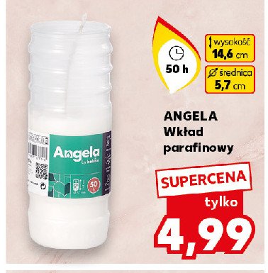 Wkład parafinowy 50 h Angela promocja