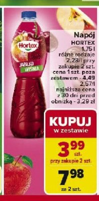 Napój jabłko-wiśnia Hortex promocja