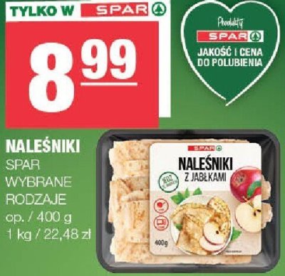 Naleśniki Spar promocja w SPAR