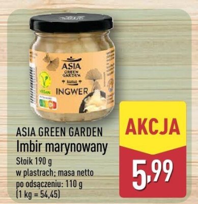Imbir marynowany ASIA GREEN GARDEN promocja w Aldi