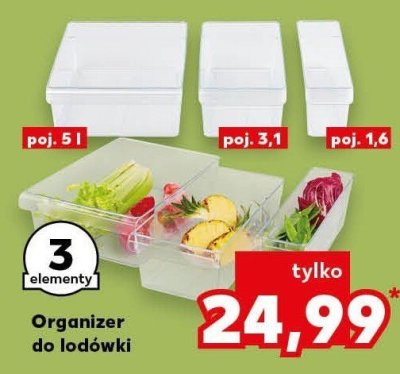 Organizery do lodówki promocja w Kaufland
