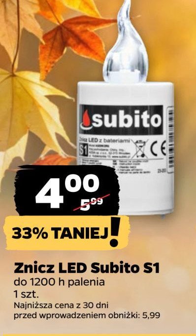 Znicz led s1 Subito promocja w Netto