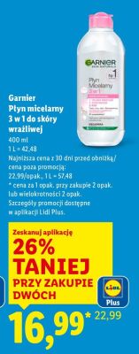P艂yn micelarny Garnier promocja w Lidl