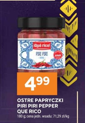 Ostre papryczki Piri Piri Pepper Que Rico promocja w Stokrotka