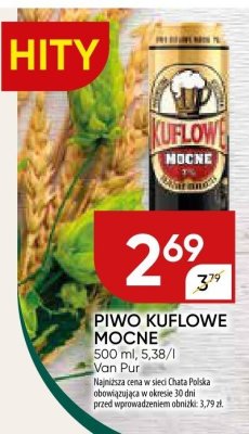 Piwo Kuflowe Mocne promocja w Chata Polska