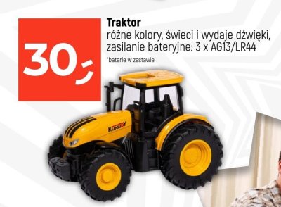 Traktor różne kolory, świeci i wydaje dźwięki, zasilanie bateryjne: 3 x AG13/LR44 promocja w Dealz