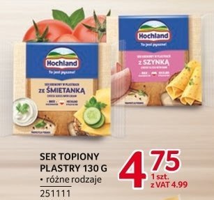 Ser topiony plastry Hochland 130g różne rodzaje promocja w Selgros