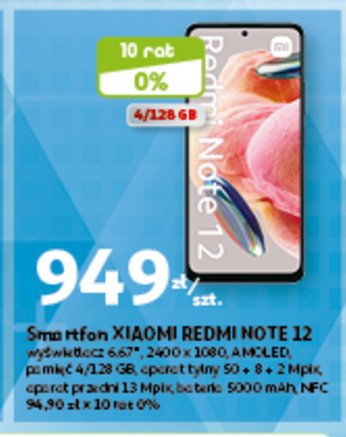 Smartfon redmi note 12 grey Xiaomi promocja