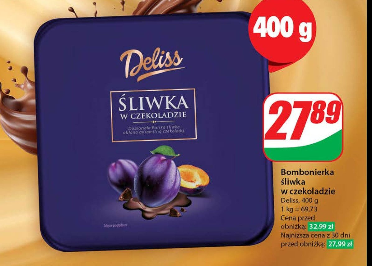 Śliwka w czekoladzie Deliss promocja