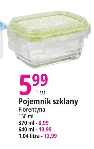 Pojemnik szklany 370 ml Florina (florentyna) promocja