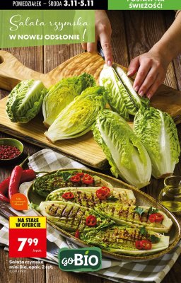 Sałata rzymska mini Bio promocja w Biedronka
