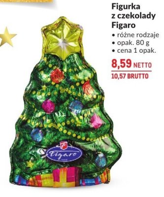 Czekoladowa figurka Figaro choinka promocja w Makro