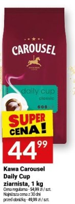 Kawa Carousel Daily Cup ziarnista promocja w Twój Market