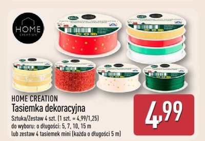 Tasiemka dekoracyjna HOME CREATION promocja w Aldi