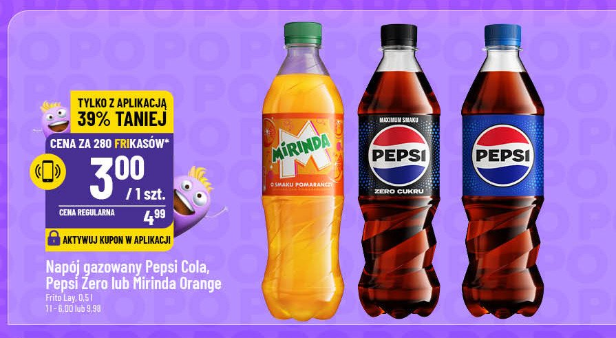 Napój orange Mirinda promocja w POLOmarket