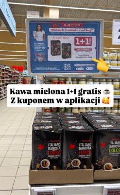 Kawa mielona Italiano Barista Forza promocja w Auchan