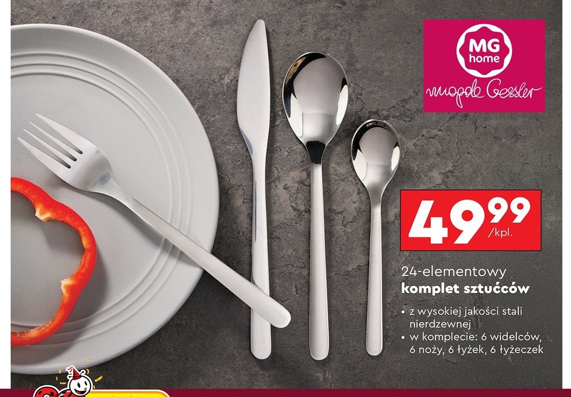 Komplet sztućców Mg home promocja