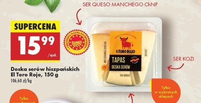 Deska serów tapas El toro rojo promocja
