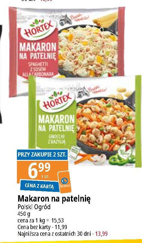 Makaron na patelnię gnocchi z bazylią Hortex promocja