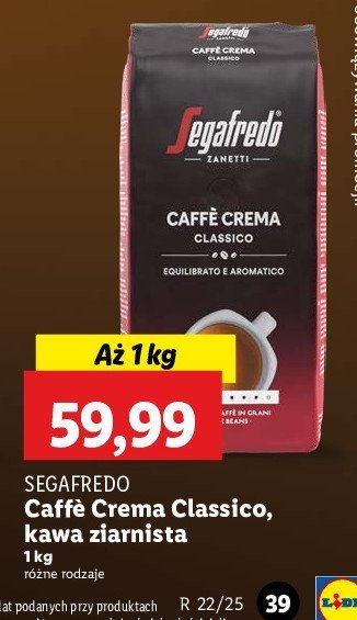 Kawa Segafredo caffe crema classico promocja