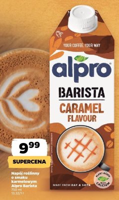 Napój roślinny o smaku karmelowym Alpro Barista Caramel Flavour promocja w Netto