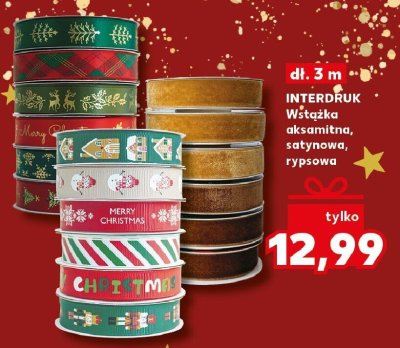 Wstążka aksamitna, satynowa, rypsowa dł. 3 m promocja w Kaufland