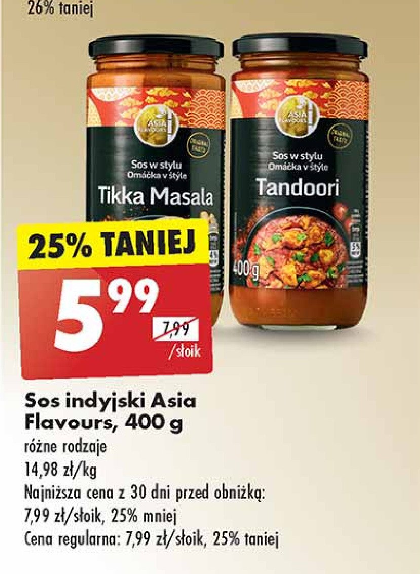 Sos tikka masala Asia flavours promocja