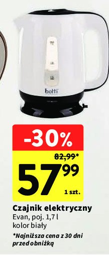 Czajnik evan 1.7 l Botti electronic promocja