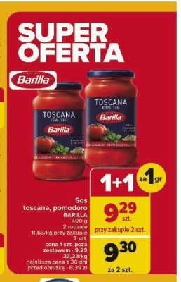 Sos toscana Barilla promocja