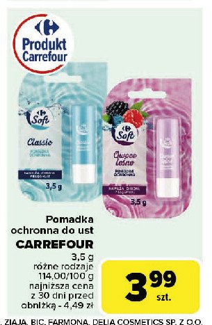 Pomadka do ust owoce leśne Carrefour promocja