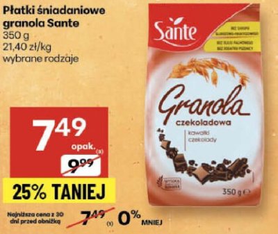 Granola promocja w Delikatesy Centrum