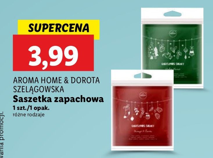 Saszetka zapachowa christmas orange Aroma home promocja