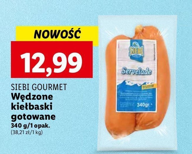 Kiełbaski wędzone gotowane Siebi promocja