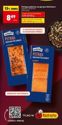 Pstrąg wędzony na gorąco łagodny 100 g promocja w Biedronka